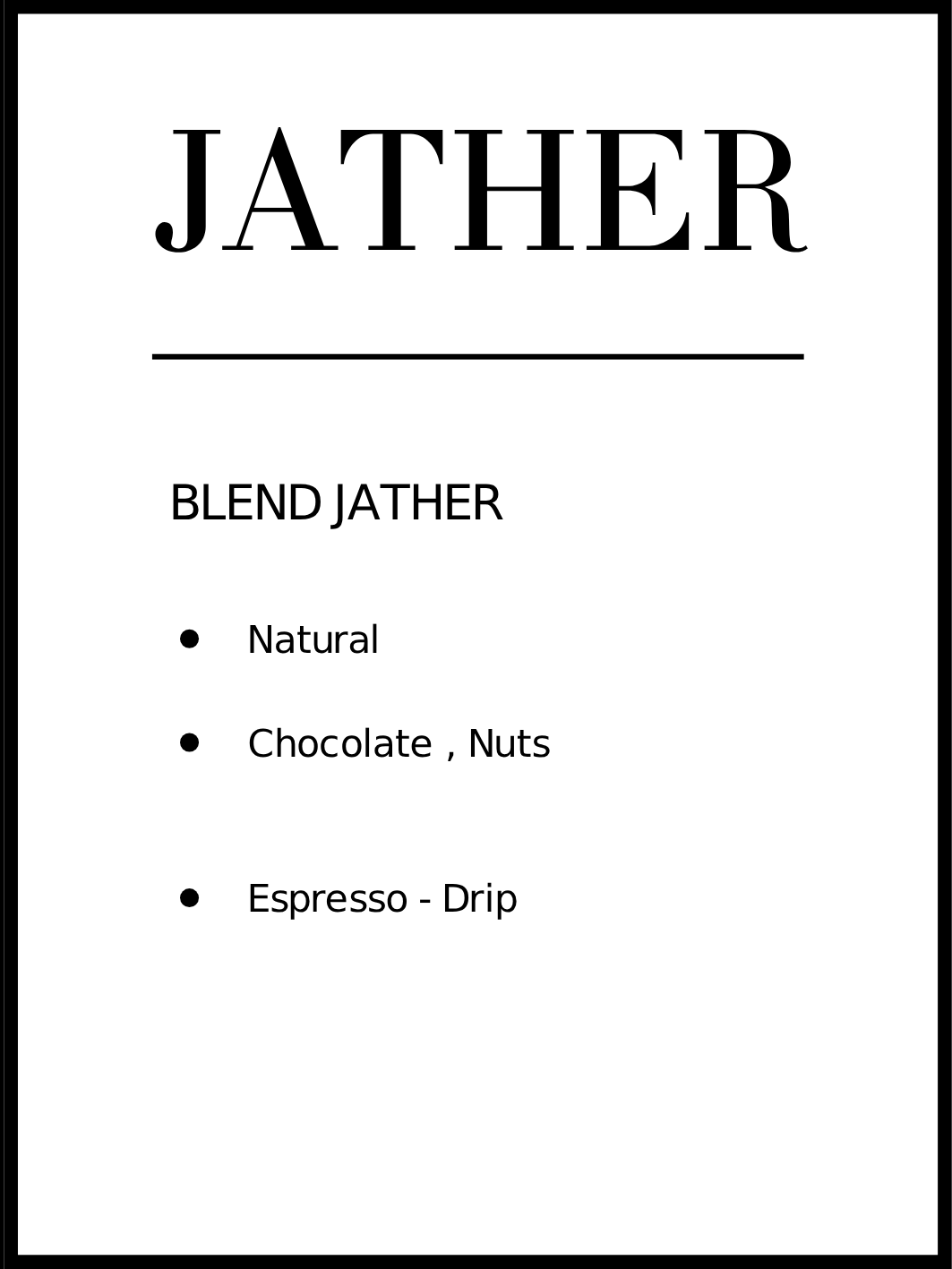 BLEND JATHER 250g